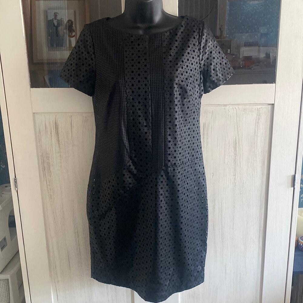 Muse pleather sheath dress